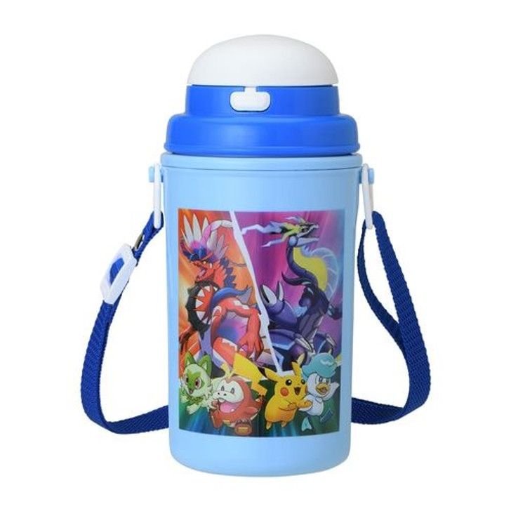 Pokemon Center Original Water Bottle with Straw NEW ADVENTURE