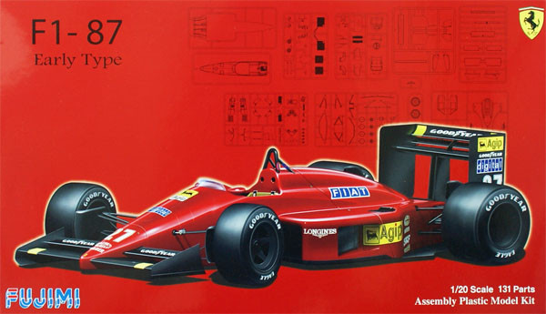 Fujimi GP20 090634 F1-87 Ferrari Early Type 1/20 Scale Kit 090634 (4968728090634)