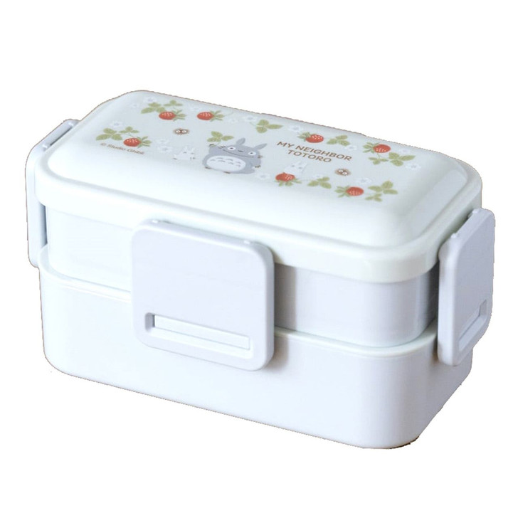 Skater Studio Ghibli 2 Layers Lunch Box with 4 Locks My Neighbor Totoro Raspberry