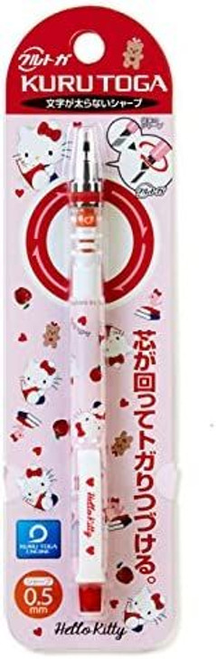 Sanrio Sanrio Mechanical Pencil Kurutoga Hello Kitty Apple 0.5mm
