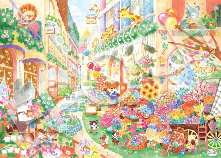 Epoch 06-522s Jigsaw Puzzle Lovely Flower Shop (500 Pieces)