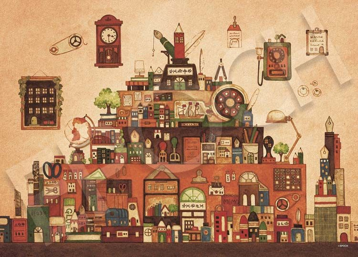 Epoch 06-525s Jigsaw Puzzle The Kingdom of Stationery (500 Pieces)