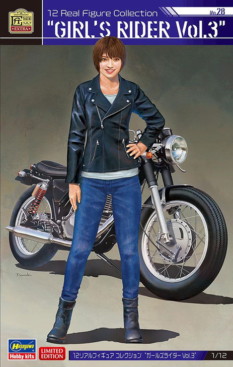 Hasegawa 1/12 Real Figure Collection No.28 Girl Rider Vol.3 Plastic Model