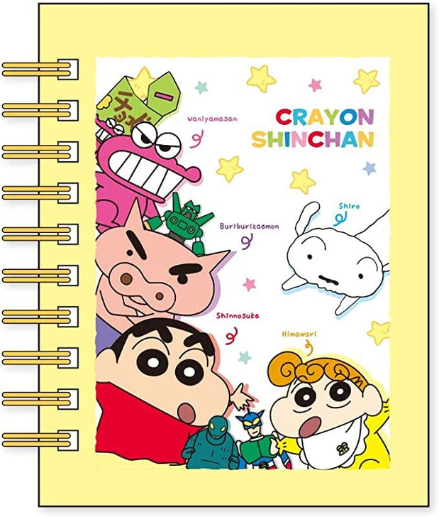 T's Factory Mini Ring Notebook with Sticky Notes Crayon Shin-chan