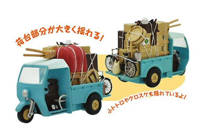 Ensky Pull Back Collection Studio Ghibli My Neighbor Totoro Motor Tricycle Car