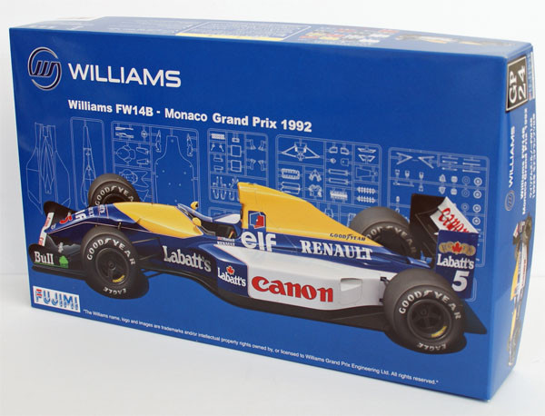 Fujimi GP24 090702 F1 Williams FW14B Monaco GP 1992 1/20 Scale Kit (4968728090702)