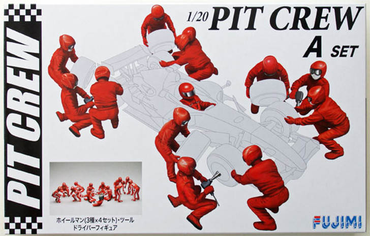 Fujimi GT20 112442 Garage & Tool Series Pit Crew Set A 1/20 scale kit