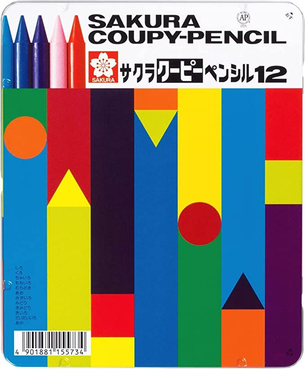 SakuraCraypas 12 Colors Pencil Set Coupy pencil