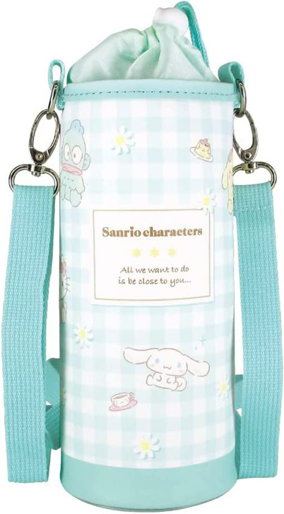 T's Factory Sanrio Pet Bottle Cover L Gingham Flowers