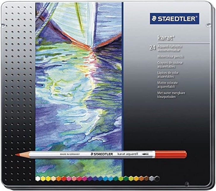 Staedtler Watercolor Pencil 24 colors STAEDTLER Karat Aquarell