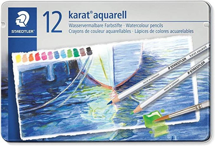 Staedtler Watercolor Pencil 12 Colors STAEDTLER Karat Aquarell