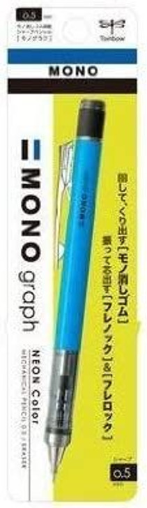 Tombow Sharp Monograph Neon Color Neon Blue Mechanical Pencil