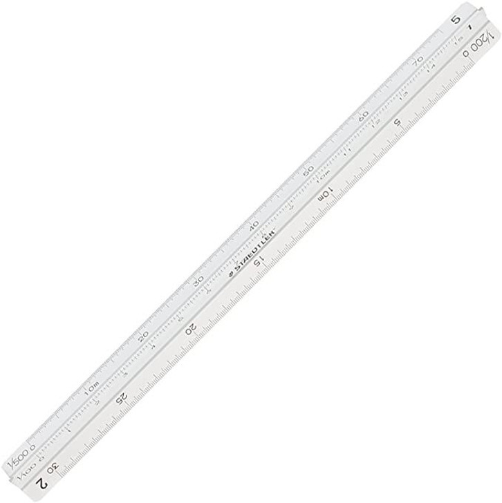 Staedtler Triangular Scale 15cm for Land and House Surveyors