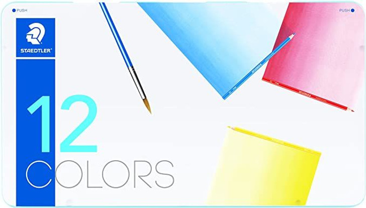 Staedtler Noris Watercolor Pencil Can 12 Color Set