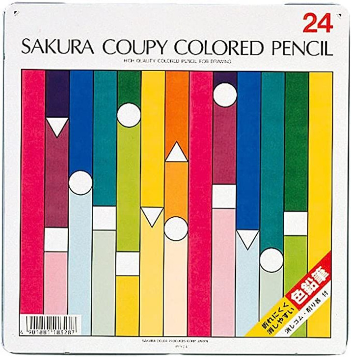 SakuraCraypas Coupy Colored Pencil 24 Colors Set (Standard)
