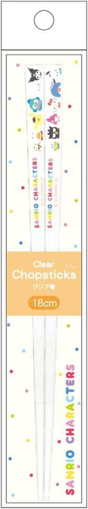 T's Factory Sanrio Acrylic Chopsticks 18cm Sanrio Characters White