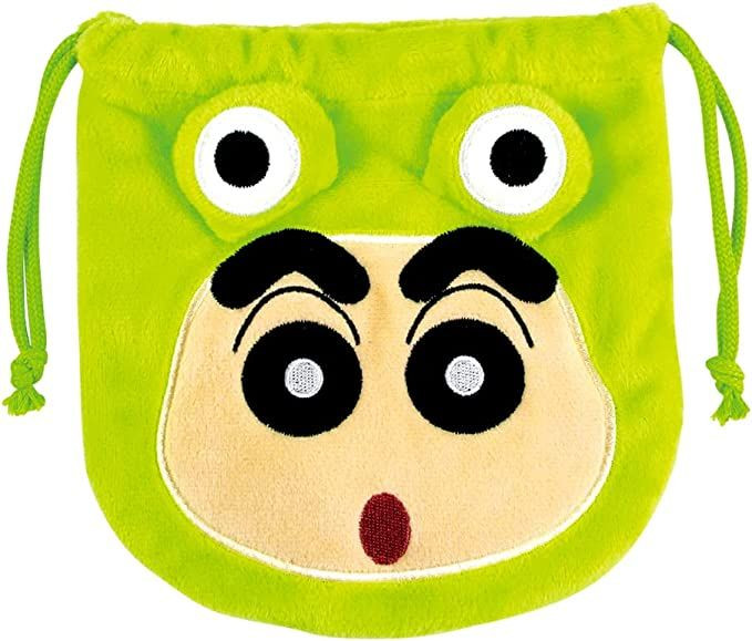 T's Factory Mascot Drawstring Bag Crayon Shin-chan Frog