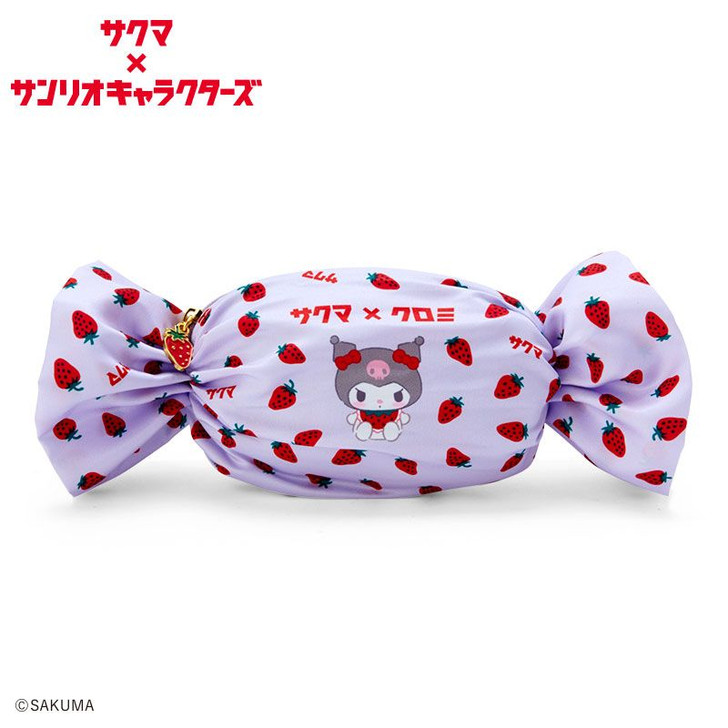 Sanrio Sakuma Kuromi Strawberry Milk Candy with Candy Shaped Pouch