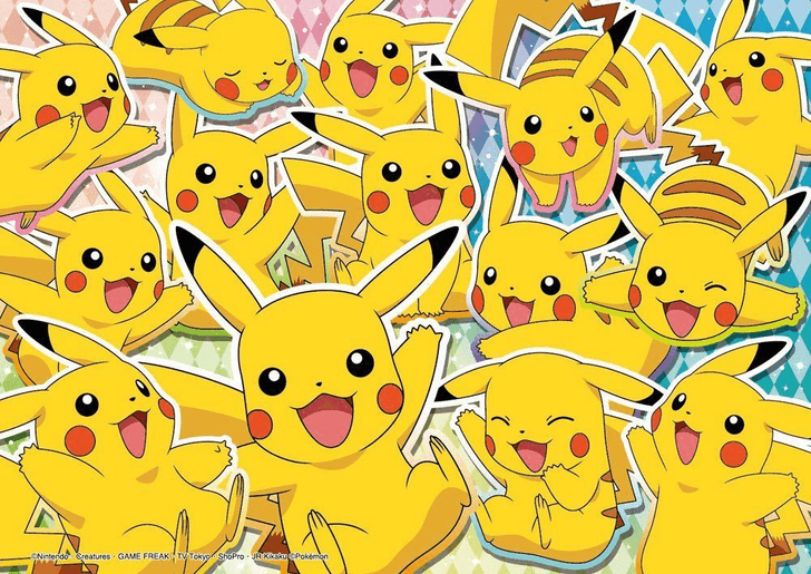 Beverly Jigsaw Puzzle 100-006 Pokemon XY&Z Glitter Many Pikachu (100 L-Pieces) (4977524890065)