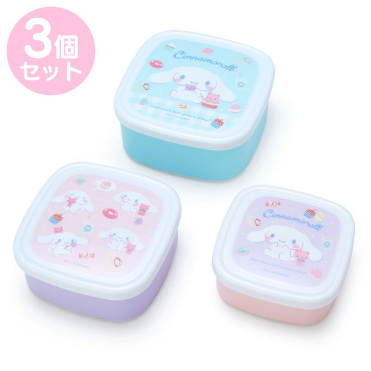 Sanrio Food Container Set of 3 Cinnamoroll