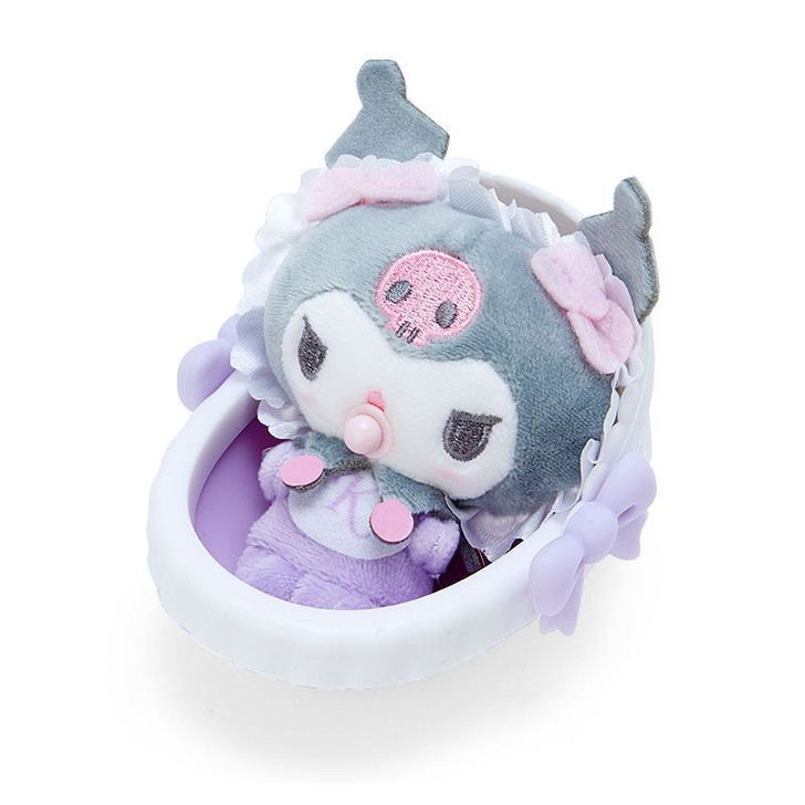 Sanrio Baby Mini Mascot Plush in Cradle Kuromi