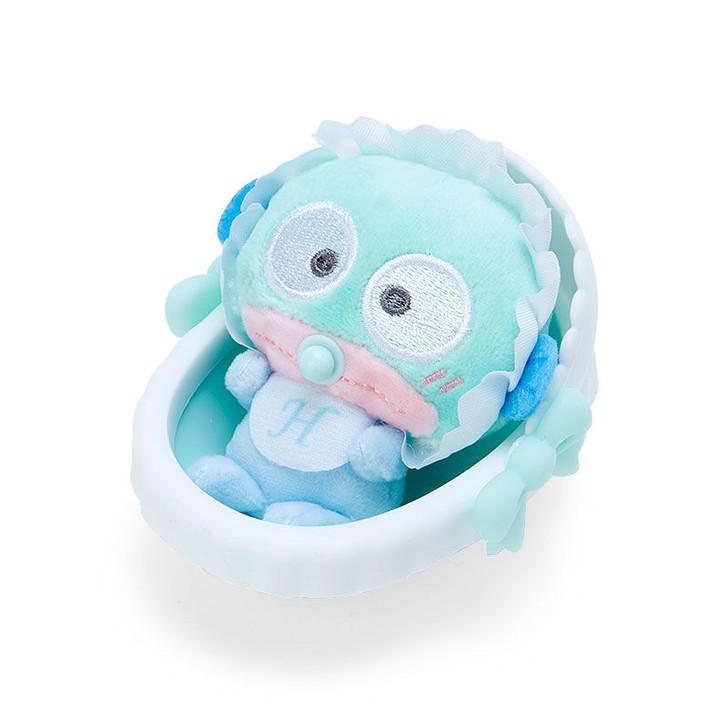 Sanrio Baby Mini Mascot Plush in Cradle Hangyodon