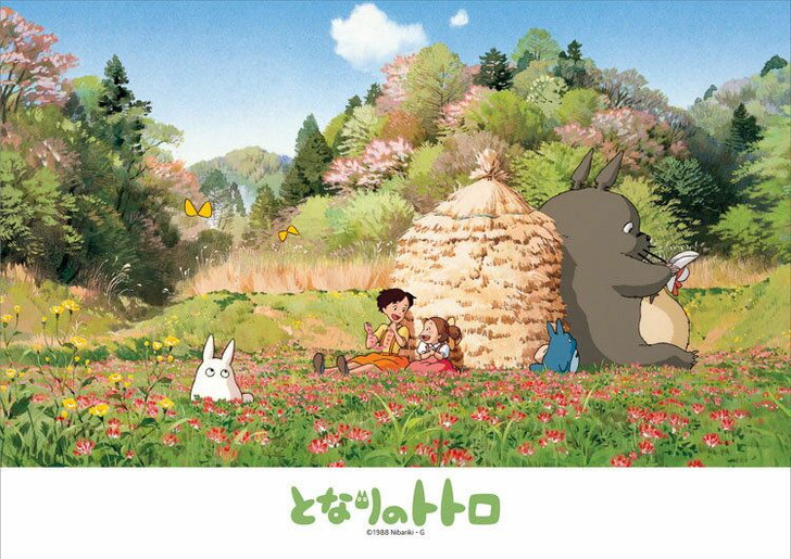 Ensky 108-605 Jigsaw Puzzle Studio Ghibli My Neighbor Totoro Sunbathing (108 Pieces)