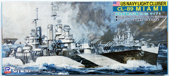 Pit-Road Skywave W-23 US Navy CL-89 MIAMI 1/700 Scale Kit (4986470010403)