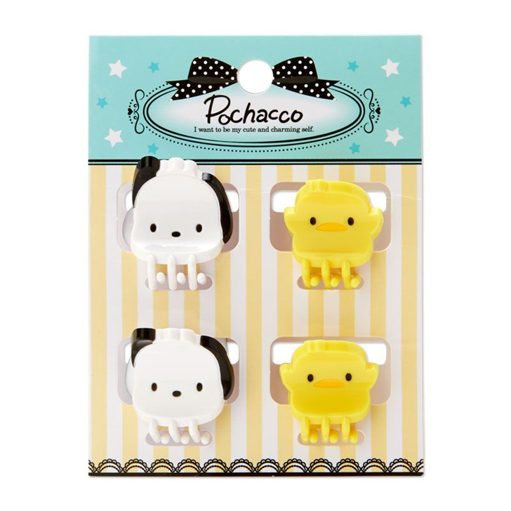 Sanrio Mini Hair Clip Pochacco & The Pi-chans