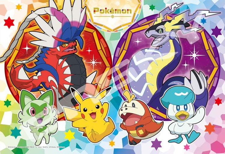 Ensky 300-AC058 Art Crystal Jigsaw Puzzle Pokemon Paldea Region Friends (300 Pieces)