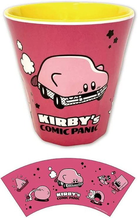 SK JAPAN Melamine Cup Kirby from the Stars Comic Panic Pink