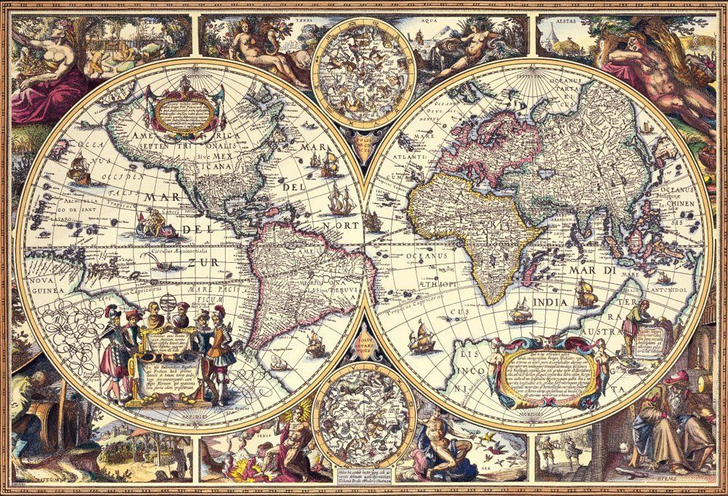 Beverly Jigsaw Puzzle 31-457 Antique Map (1000 Pieces) (4977524314578)