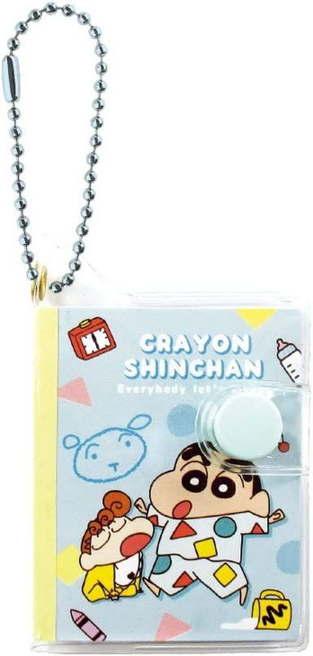 T's Factory Mini Notebook Kay Chain Crayon Shin-chan Pajama