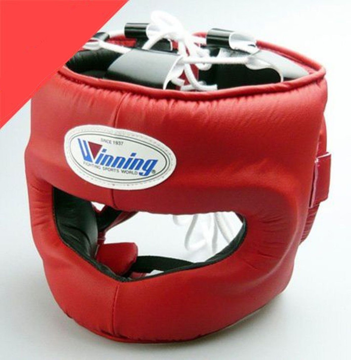 Winning Boxing Headgear FG-5000 Size L Full Face Type Red (Made in Japan)
