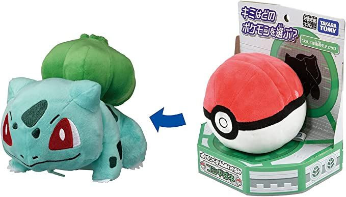Takara Tomy Pokemon Kururin Plush Toy Bulbasaur