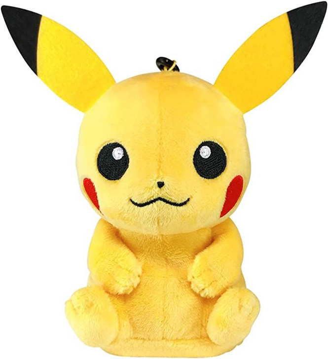 Takara Tomy Pokemon 'Sound' Plush Toy Keychain Talking Pikachu