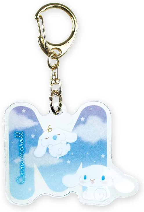 T's Factory Sanrio Initial Acrylic Keychain Cinnamoroll & Milk M