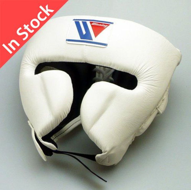 Winning Boxing Headgear FG-2900 Size M Face Guard Type White (Made in Japan)