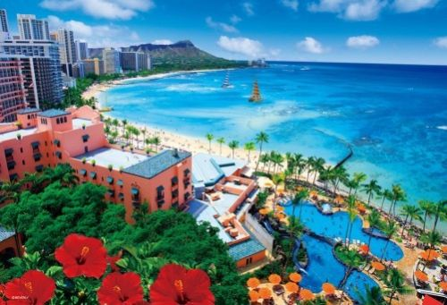 Beverly Jigsaw Puzzle 33-103 Beautiful Scenery Waikiki Beach (300 Pieces) (4977524331032)