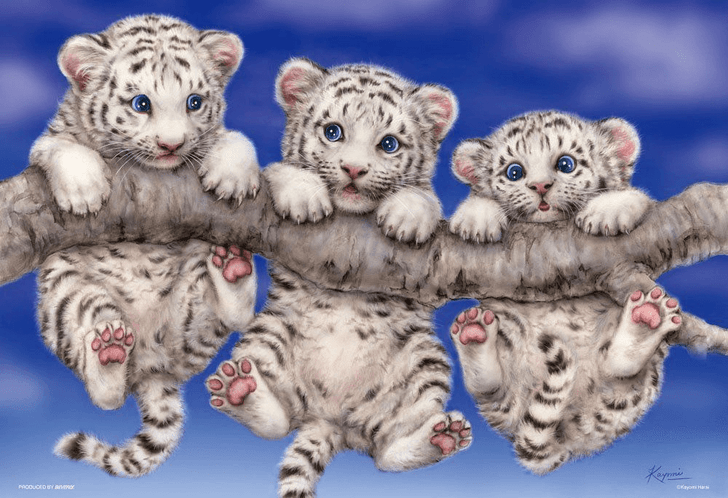 Beverly Jigsaw Puzzle 33-110 Japanese Art Tiger (300 Pieces) (4977524331100)