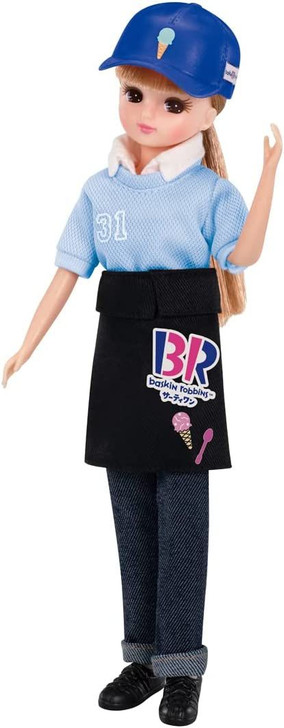 Takara Tomy Licca Doll Baskin Robbins Shop Blue Clerk Dress