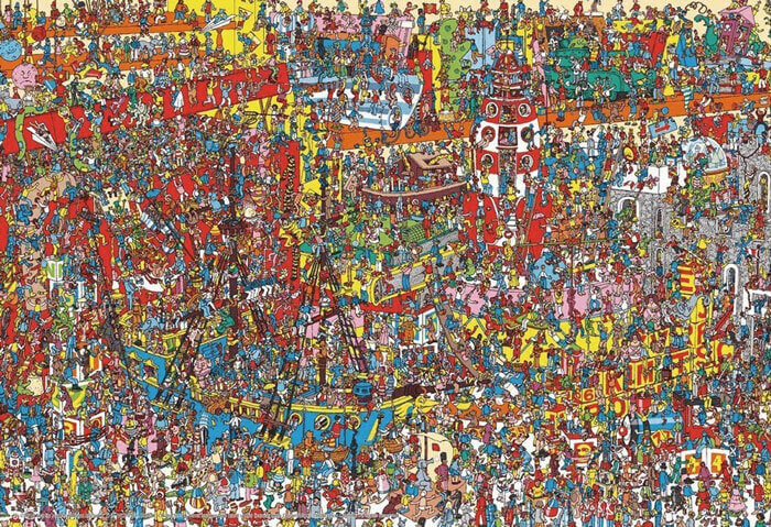 Beverly Jigsaw Puzzle 40-005 Where's Wally? Many Toys (40 L-Pieces) (4977524400059)