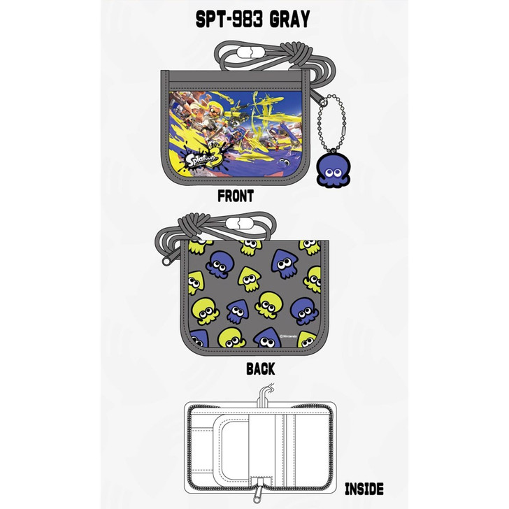 Sun Art Wallet Splatoon 3 Gray