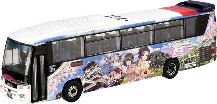 Tomytec The Bus Collection Kyushu Sanko Bus The Idolm@ster Cinderella Girls in Kumamoto Wrapping Bus (N scale)