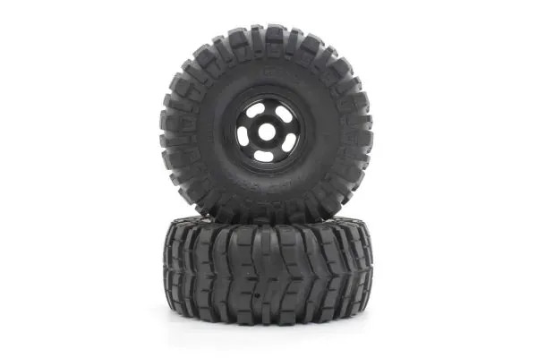 Kyosho MATH002BK Tire with Wheel (Black/MAD CRUSHER/2 pcs)