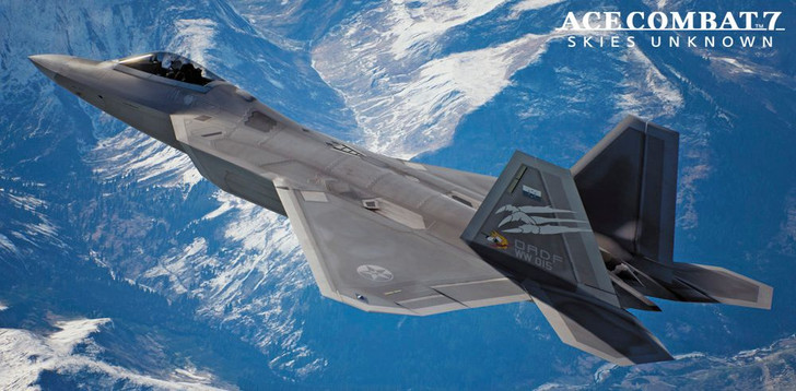 Hasegawa 1/48 Ace Combat 7 Skies Unknown F-22 Raptor Strider 1 Plastic Model