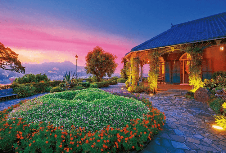 Beverly Jigsaw Puzzle 51-211 Japanese Scenery Glover House Nagasaki(1000 Pieces) (4977524512110)