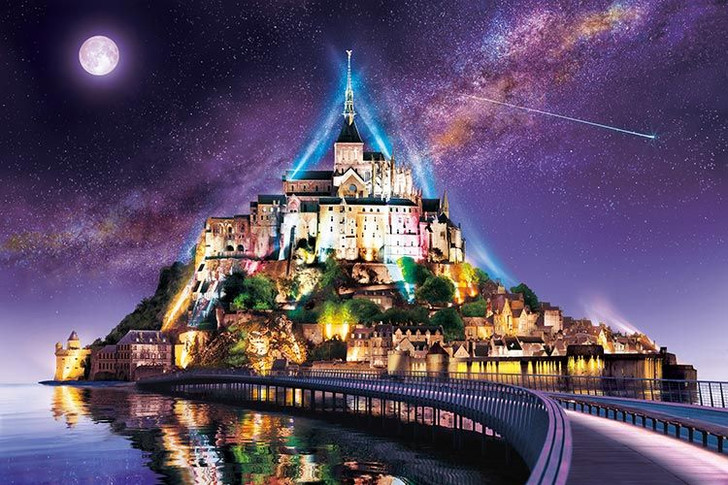 Epoch Jigsaw Puzzle Mont Saint-Michel France (Glow in the Dark)  (2016 S-Pieces)