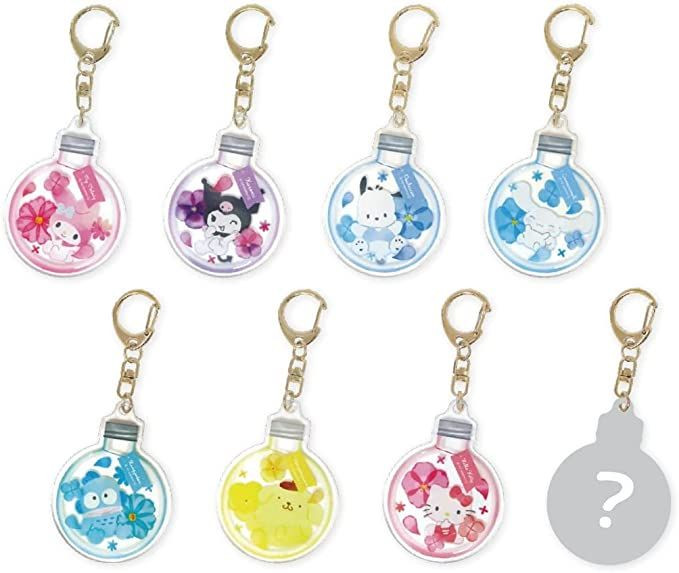 T's Factory Sanrio Acrylic Characters in a Bottle - BOX Full set of 8