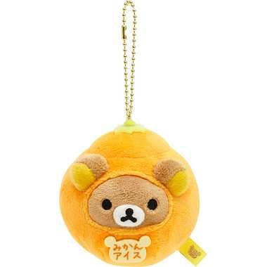 Rilakkuma Keychain Plush - Mandarin Orange